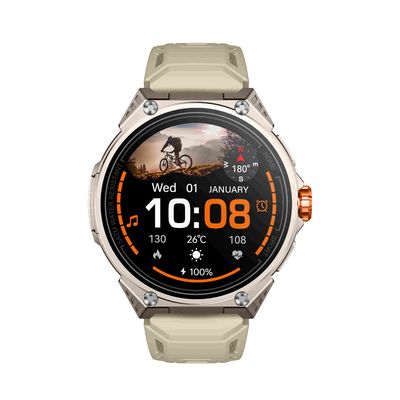 KW348 Fitness Smartwatch z funkcjami śledzenia snu, nawigacji i AI 5ATM Wodoszczelna klasyfikacja i przechowywanie mediów